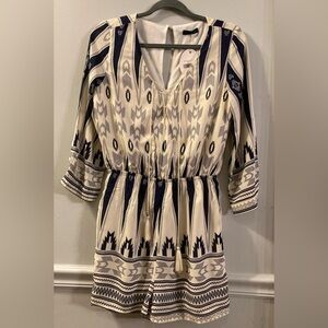 NWT - CALS Fascination Ivory Button Tap Romper